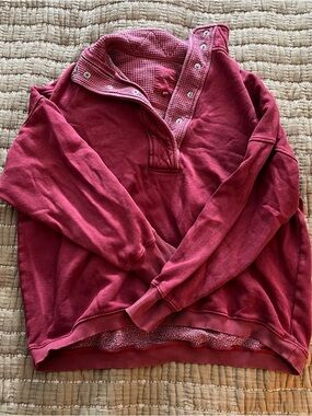 Aerie Snap Button Pullover Sweatshirt